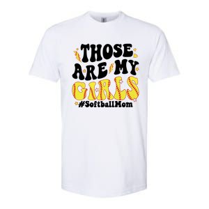 Those Are My Girl Softball Mom Softstyle CVC T-Shirt