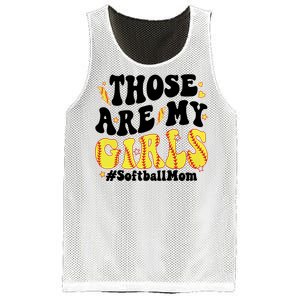 Those Are My Girl Softball Mom Mesh Reversible Basketball Jersey Tank