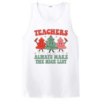 Teachers Always Make The Nice List Teacher Christmas Xmas PosiCharge Competitor Tank