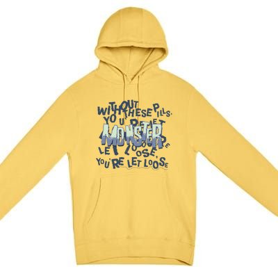 The Automatic Monster Scary Halloween Verse Lyrics Premium Pullover Hoodie