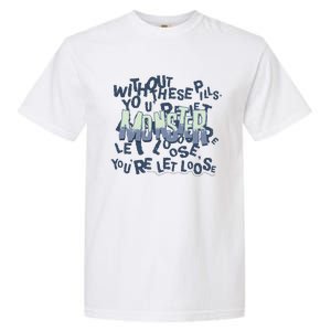 The Automatic Monster Scary Halloween Verse Lyrics Garment-Dyed Heavyweight T-Shirt