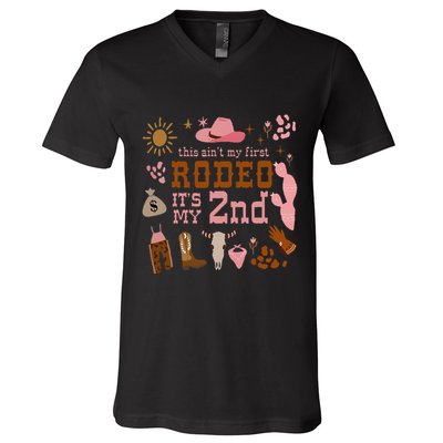 This AinT My First Rodeo Its My 2nd Girl Birthday Outfit V-Neck T-Shirt
