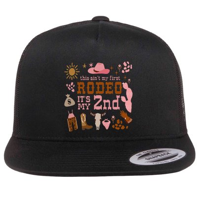 This AinT My First Rodeo Its My 2nd Girl Birthday Outfit Flatbill Hat
