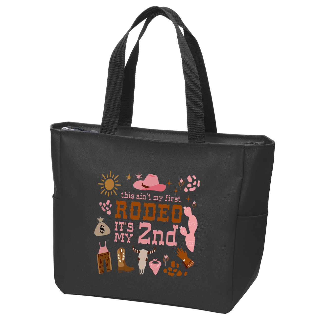 This AinT My First Rodeo Its My 2nd Girl Birthday Outfit Zip Tote Bag