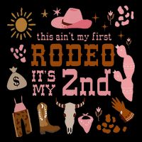This AinT My First Rodeo Its My 2nd Girl Birthday Outfit Zip Tote Bag