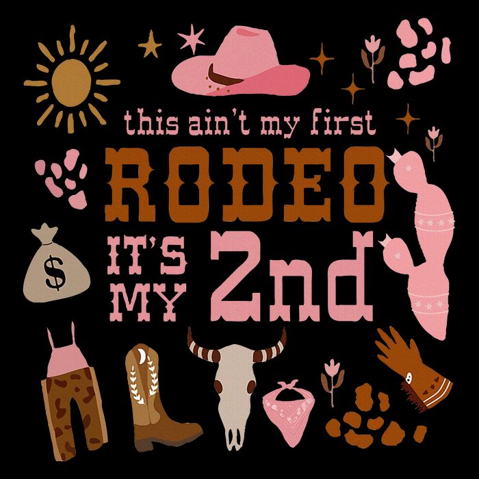 This AinT My First Rodeo Its My 2nd Girl Birthday Outfit Zip Tote Bag