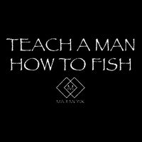 Teach A Man How To Fish Flat Bill Trucker Hat