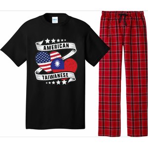 Taiwanese American Meaningful Gift Half Taiwanese Half American Flag Gift Pajama Set