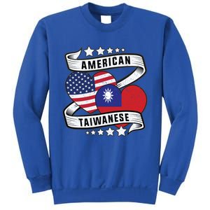 Taiwanese American Meaningful Gift Half Taiwanese Half American Flag Gift Sweatshirt