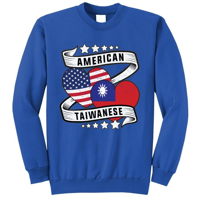 Taiwanese American Meaningful Gift Half Taiwanese Half American Flag Gift Sweatshirt