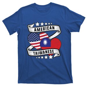 Taiwanese American Meaningful Gift Half Taiwanese Half American Flag Gift T-Shirt