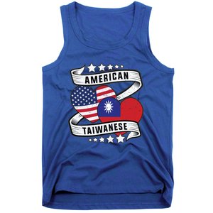 Taiwanese American Meaningful Gift Half Taiwanese Half American Flag Gift Tank Top