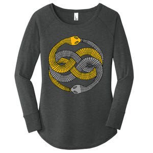 The Auryn Medallion Women's Perfect Tri Tunic Long Sleeve Shirt