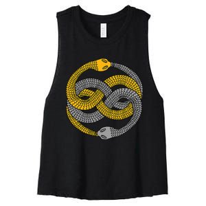 The Auryn Medallion Women's Racerback Cropped Tank