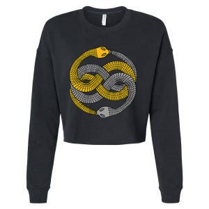 The Auryn Medallion Cropped Pullover Crew