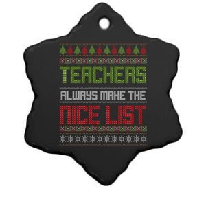 Teachers Always Make The Nice List SantaS Favorite Teacher Gift Ceramic Star Ornament