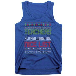 Teachers Always Make The Nice List SantaS Favorite Teacher Gift Tank Top