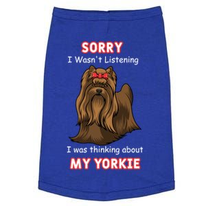 Thinking About My Yorkie Terrier Cute Gift Doggie Tank