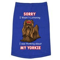 Thinking About My Yorkie Terrier Cute Gift Doggie Tank