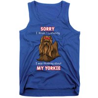 Thinking About My Yorkie Terrier Cute Gift Tank Top