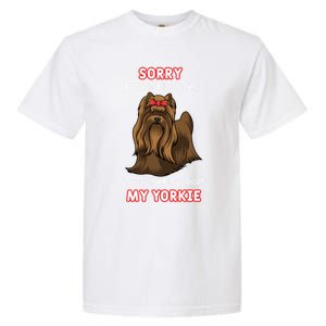 Thinking About My Yorkie Terrier Cute Gift Garment-Dyed Heavyweight T-Shirt