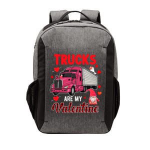 Trucks Are My Valentine Cute Hearts Funny Biker Lover Great Gift Vector Backpack