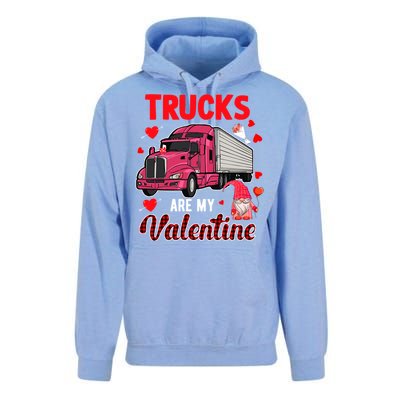 Trucks Are My Valentine Cute Hearts Funny Biker Lover Great Gift Unisex Surf Hoodie