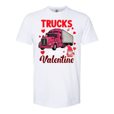 Trucks Are My Valentine Cute Hearts Funny Biker Lover Great Gift Softstyle CVC T-Shirt