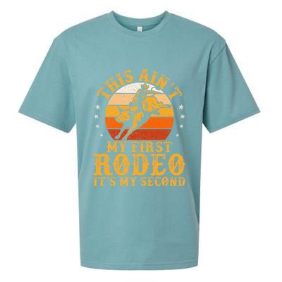 This AinT My First Rodeo ItS My Second Bull Riding Sueded Cloud Jersey T-Shirt