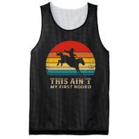 This AinT My First Rodeo Horse Riding Sunset Rodeo Mesh Reversible Basketball Jersey Tank