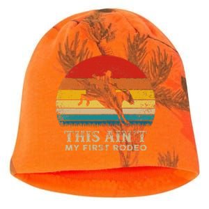 This AinT My First Rodeo Horse Riding Sunset Rodeo Kati - Camo Knit Beanie