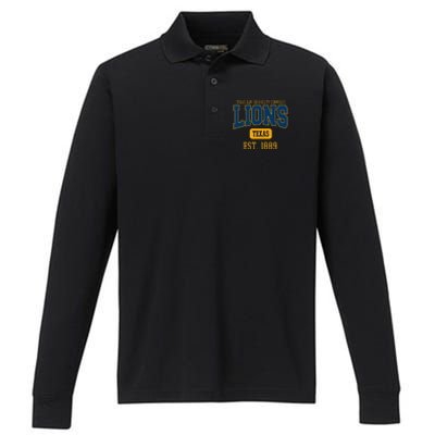 Texas A M Universitycommerce Lions Est. Date Performance Long Sleeve Polo