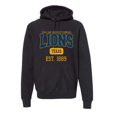 Texas A M Universitycommerce Lions Est. Date Premium Hoodie