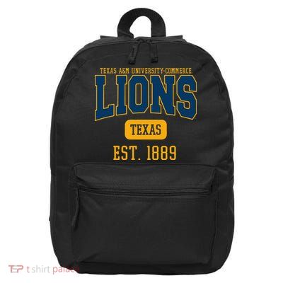 Texas A M Universitycommerce Lions Est. Date 16 in Basic Backpack
