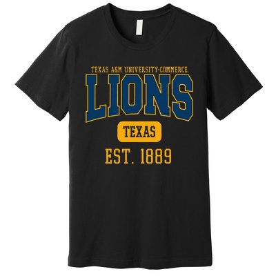 Texas A M Universitycommerce Lions Est. Date Premium T-Shirt