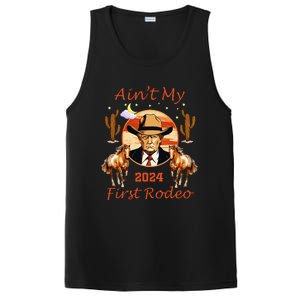 Trump AinT My First Rodeo Cowboy American Bull Riding PosiCharge Competitor Tank