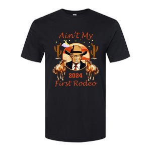 Trump AinT My First Rodeo Cowboy American Bull Riding Softstyle CVC T-Shirt