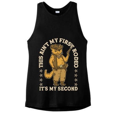 This Ain’T My First Rodeo It’S My Second Ladies PosiCharge Tri-Blend Wicking Tank