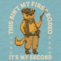 This Ain’T My First Rodeo It’S My Second Sueded Cloud Jersey T-Shirt