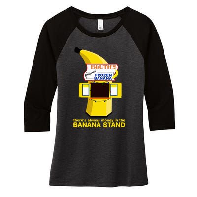 ThereS Always Money In The Banana Stand Quote Women's Tri-Blend 3/4-Sleeve Raglan Shirt