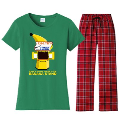 ThereS Always Money In The Banana Stand Quote Women's Flannel Pajama Set