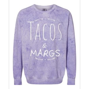 Tacos And Margs, Cinco De Mayo, Margarita Fiesta Colorblast Crewneck Sweatshirt