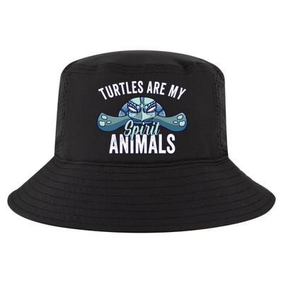 Turtle Are My Spirit Animals Gift For Turtle Lover Cool Comfort Performance Bucket Hat