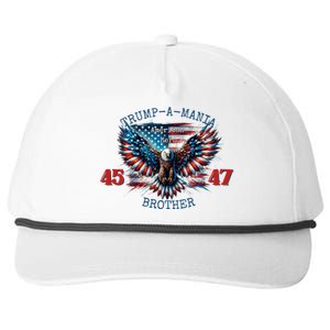 Trump A Mania 2024 Brother 45 47 Snapback Five-Panel Rope Hat