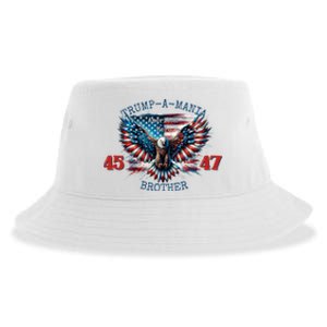 Trump A Mania 2024 Brother 45 47 Sustainable Bucket Hat