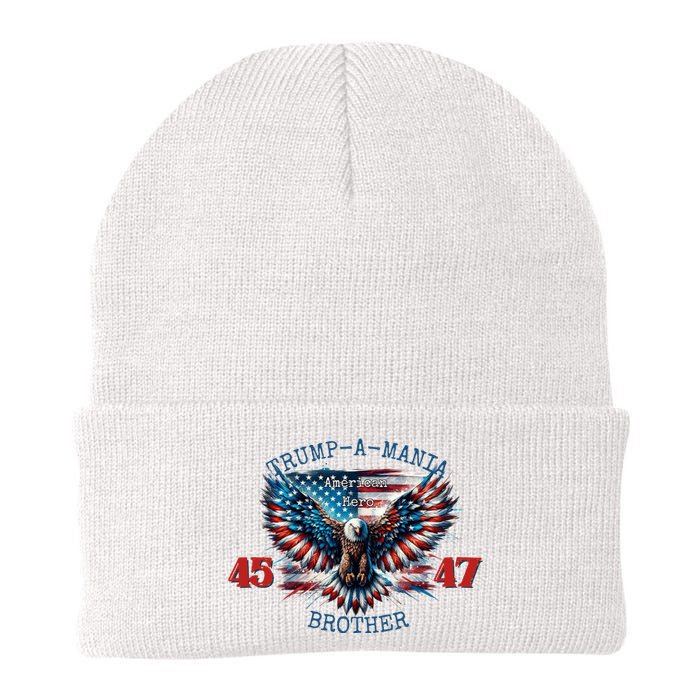 Trump A Mania 2024 Brother 45 47 Knit Cap Winter Beanie