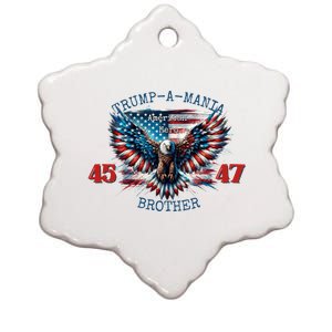 Trump A Mania 2024 Brother 45 47 Ceramic Star Ornament