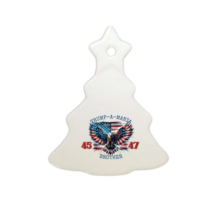 Trump A Mania 2024 Brother 45 47 Ceramic Tree Ornament