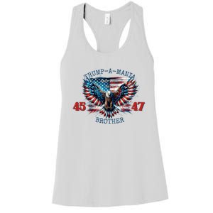 Trump A Mania 2024 Brother 45 47 Women's Racerback Tank