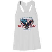 Trump A Mania 2024 Brother 45 47 Women's Racerback Tank